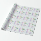 Pastel Onder De Zee Baby Borrel Cadeaupapier (Uitgerold)