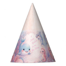 Pastel Onder de Zee Meisje Baby Shower Roze Oceaan Feesthoedjes