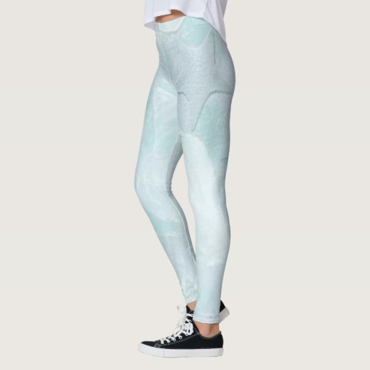  pastel onder het Zee Blue Water Shells Leggings (Links)