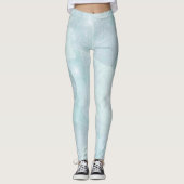  pastel onder het Zee Blue Water Shells Leggings (Voorkant)