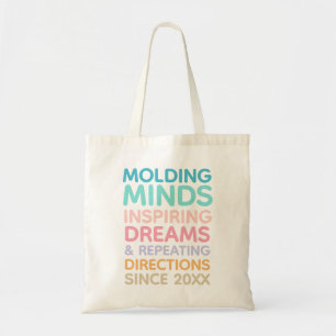Pastel Onderwijs Citaat Vormen Van Geesten Sinds Tote Bag
