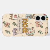 Pastel Onderwijs Schoolbenodigdheden Patroon Case-Mate iPhone Case (Achterkant (horizontaal))