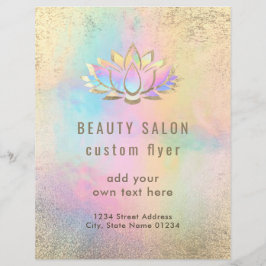 pastel ontwerp lotus logo ontwerp flyer
