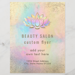 pastel ontwerp lotus logo ontwerp flyer