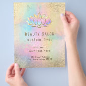 pastel ontwerp lotus logo ontwerp flyer (Hand)