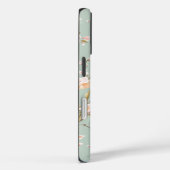 Pastel Oosterse vogel en fruit bloesems Case-Mate iPhone Case (Achterkant / Rechts)