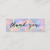 pastel opal achtergrond mini visitekaartje (Voorkant)