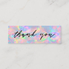 pastel opal achtergrond mini visitekaartje