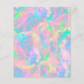 pastel opal FAUX holografen Flyer (Achterkant)