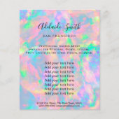 pastel opal FAUX holografen Flyer (Voorkant)