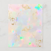 pastel opal FAUX holografen Flyer (Achterkant)