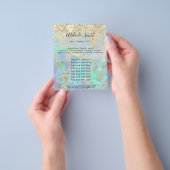 pastel opal glitter achtergrond flyer (Hand)