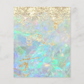 pastel opal glitter achtergrond flyer (Achterkant)