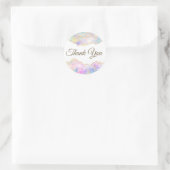 Pastel Opal Hartelijk dank Ronde Sticker (Tas)