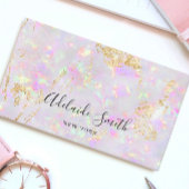 pastel opal mineraal visitekaartje