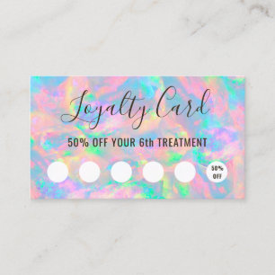 pastel opal textuur loyaliteitskaart visitekaartje