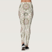 Pastel Opalescent Bloem Mozaïek - Mandala Leggings (Achterkant)