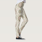 Pastel Opalescent Bloem Mozaïek - Mandala Leggings (Rechts)