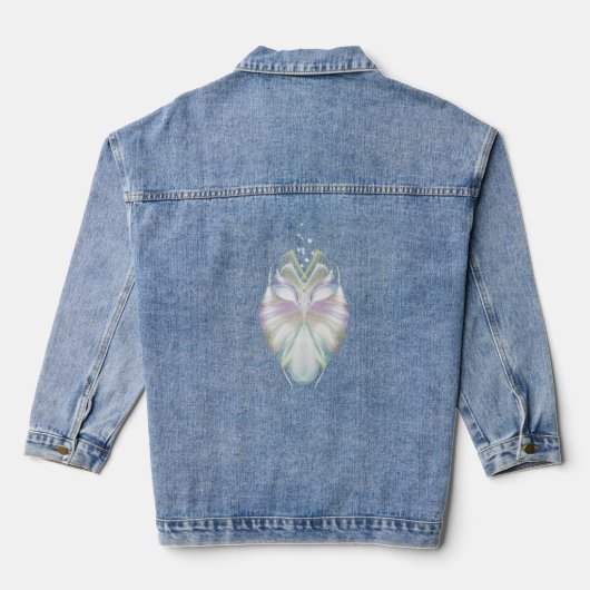 Pastel Oracle Uil Denim Jacket (Achterkant)