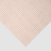 Pastel Orange Gingham Pattern Small Check Plaid Tissuepapier (Detail)