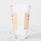 Pastel orange gray happy 21st birthday name date glas (Links)