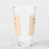 Pastel orange gray happy 21st birthday name date glas (Rechts)