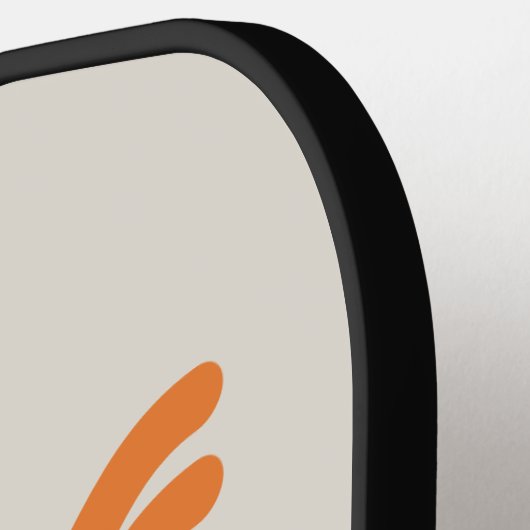 Pastel Orange Wave Pickleball Paddle (Links Detail)