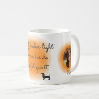 Pastel Oranje Aquarel Dachshund Op Maat Gemaakte F Koffiemok