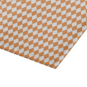 Pastel Oranje Diamond Checkerboard Snijplank (Hoek)