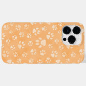 PASTEL ORANJE DOG PAWS Case-Mate iPhone CASE (Achterkant (horizontaal))