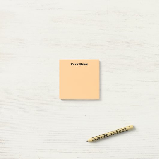 Pastel Oranje/geel Post-it® Notes (Op bureau)