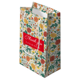 Pastel Oranje Gele Lente Dahlia Bloemen Bruiloft Klein Cadeauzakje
