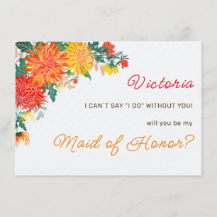 Pastel Oranje Gele Lente Dahlia Bloemen Bruiloft Menu