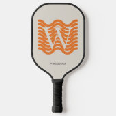 Pastel Oranje Golf Pickleball Paddle (Achterkant)