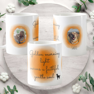 Pastel Oranje Labrador Retriever Custom Foto Mok