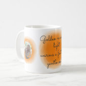 Pastel Oranje Labrador Retriever Custom Foto Mok (Voorkant links)