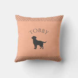 Pastel Oranje Labrador Retriever Maatwerk Matching Kussen