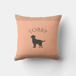 Pastel Oranje Labrador Retriever Maatwerk Matching Kussen