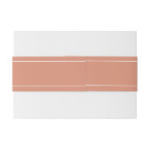 Pastel Oranje Moderne Trouw Uitnodigingen Wikkel (Achterkant Voorbeeld)