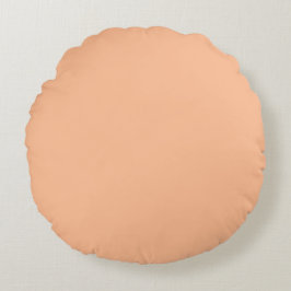 Pastel Oranje Rond Kussen