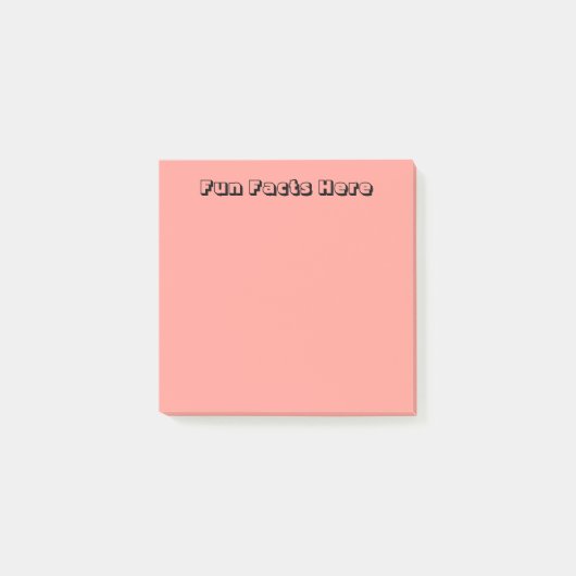 Pastel Oranje/rood Post-it® Notes (Voorkant)
