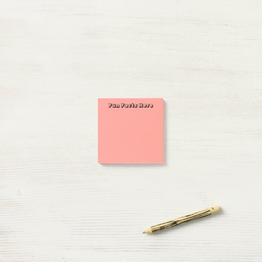 Pastel Oranje/rood Post-it® Notes (Op bureau)
