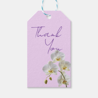 Pastel Orchide Cadeaubijslage Cadeaulabel