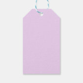 Pastel Orchide Cadeaubijslage Cadeaulabel (Achterkant)