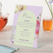 Pastel Orchide Menu Bord Reclamebord Met Voetstuk (Insitu)