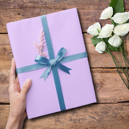 Pastel Orchidee effen kleur | Klassiek Elegant Cadeaupapier