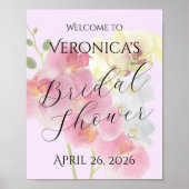 Pastel Orchidee Poster (Voorkant)