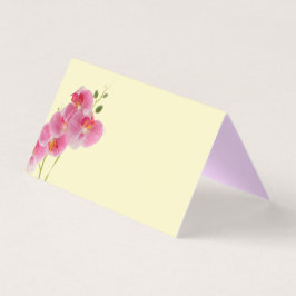 Pastel Orchidee Vouw Plaatskaart Kaart