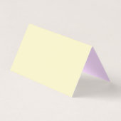 Pastel Orchidee Vouw Plaatskaart Kaart (Achterkant)