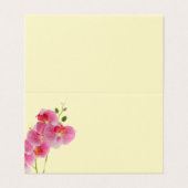 Pastel Orchidee Vouw Plaatskaart Kaart (Buitenkant ongevouwen)